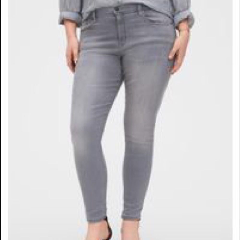 Banana Republic Scult Skinny Gray Jeans, Size 30/10
